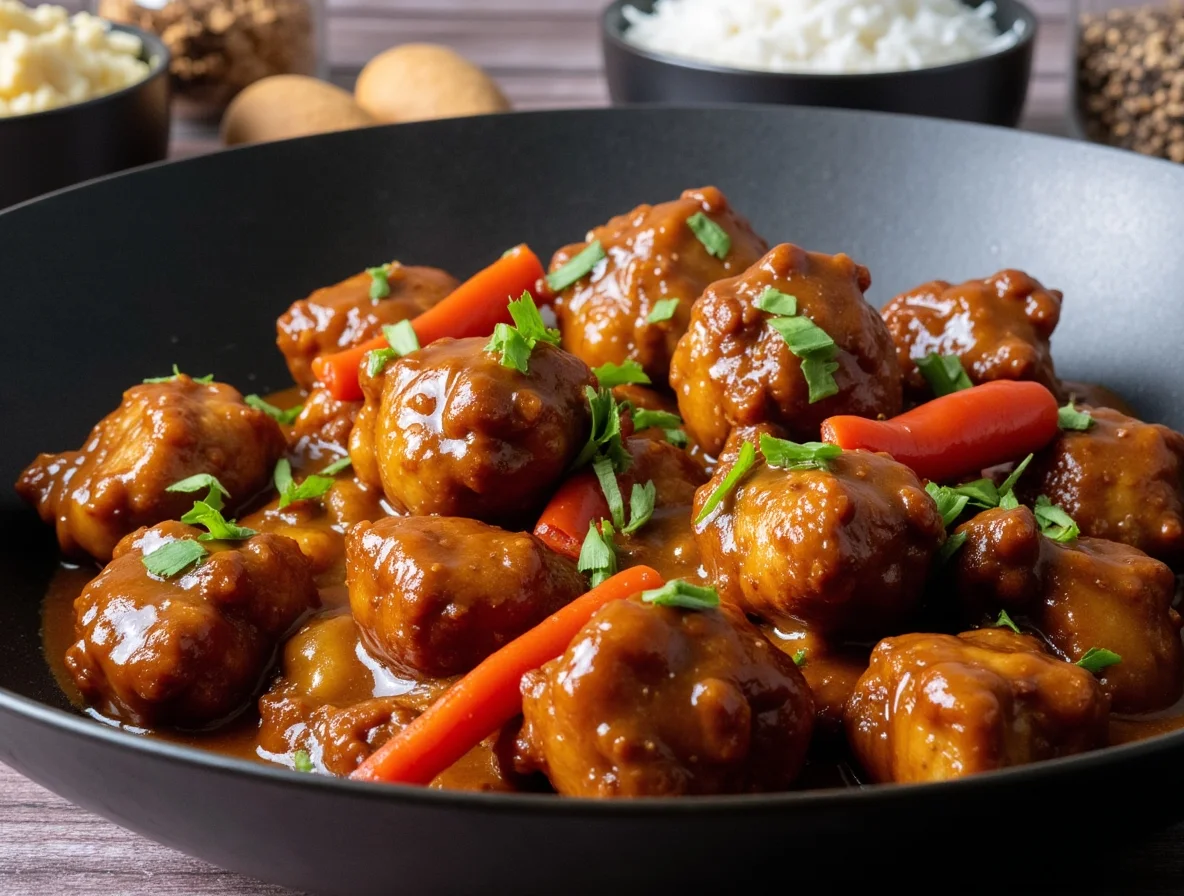 Pollo con Pimientos al Estilo Chino