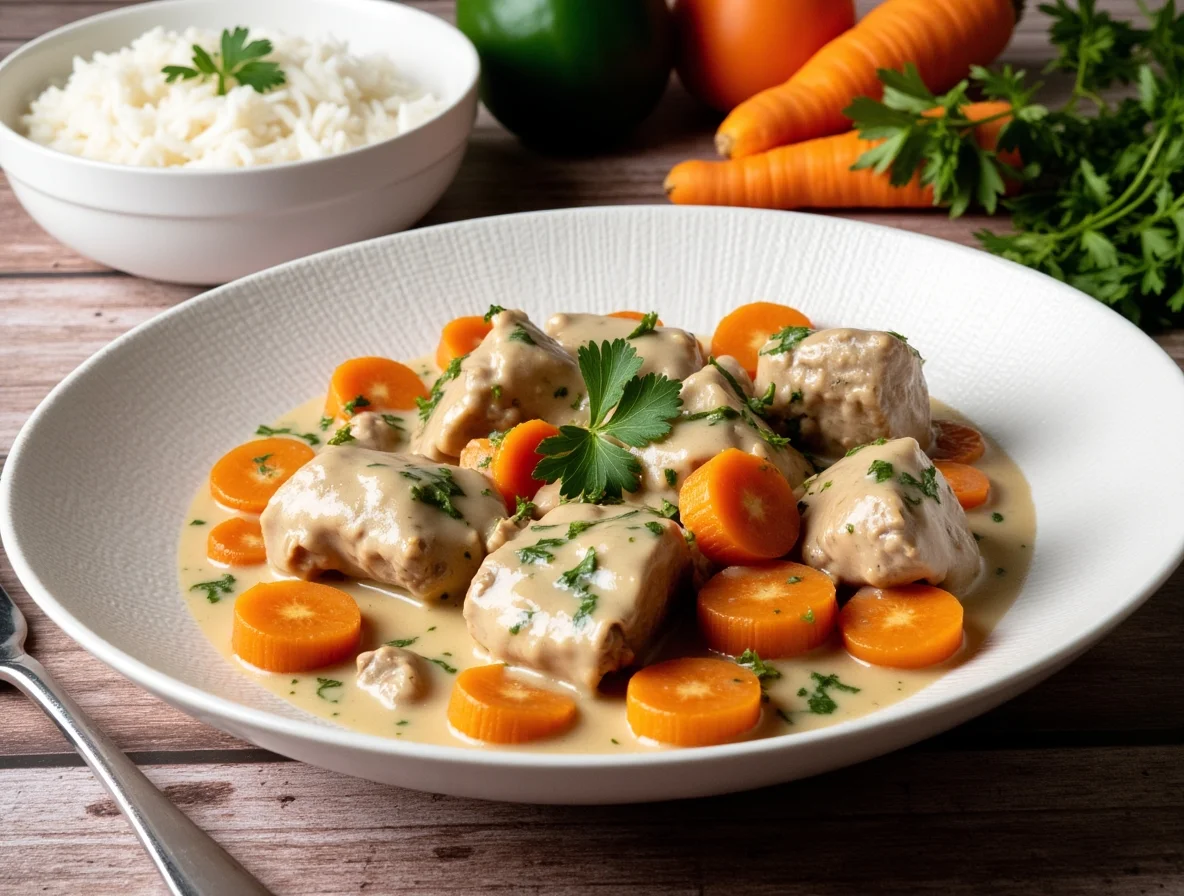 Traditional Veal Blanquette