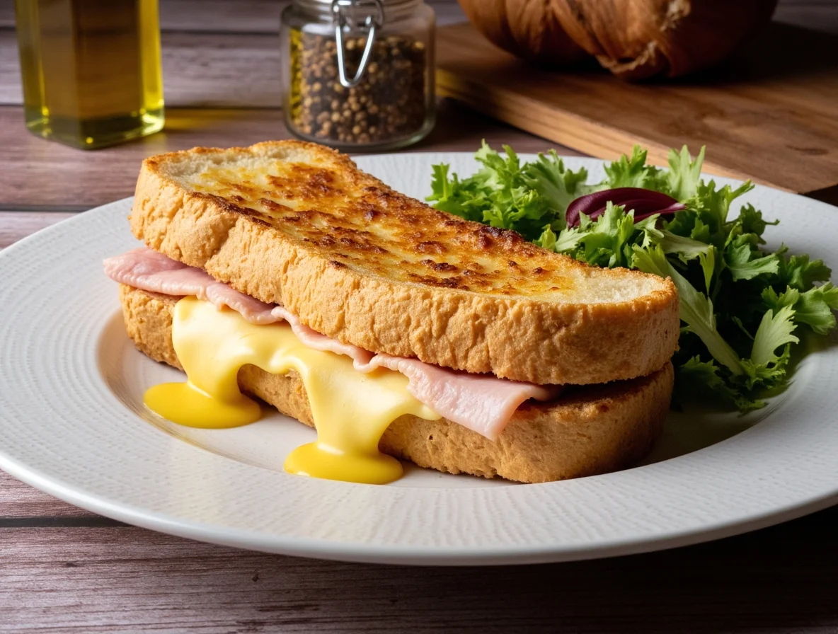Traditioneller Croque-Monsieur