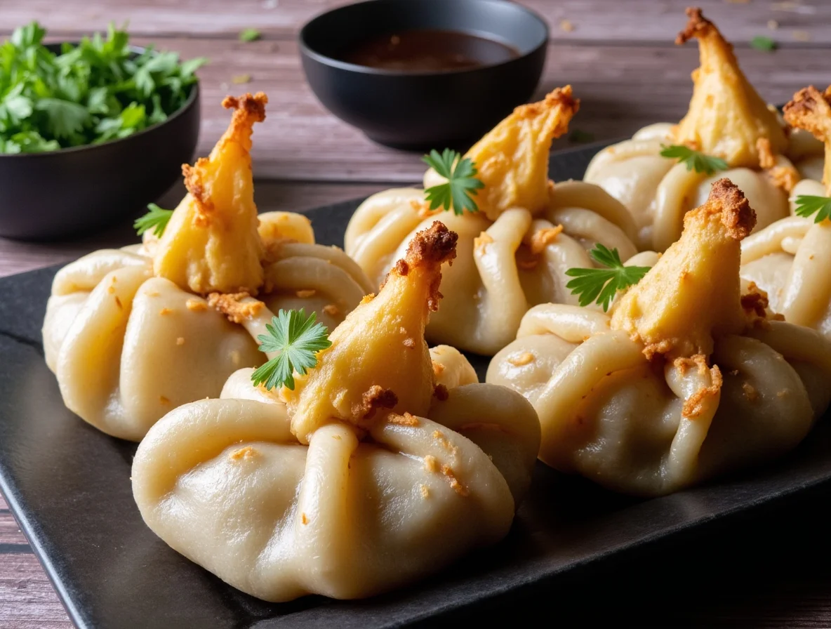 Dumplings Chineses de Porco e Acelga