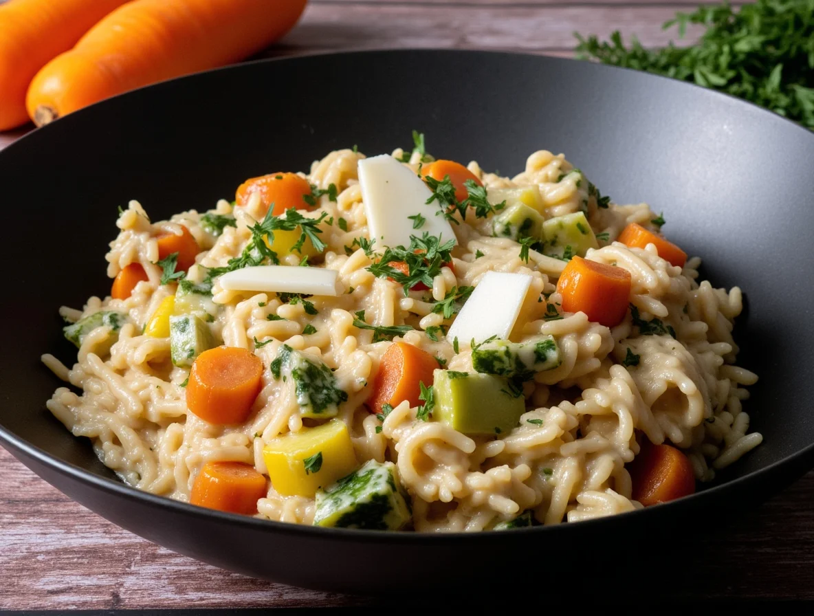 Säsongens vegetariska risotto