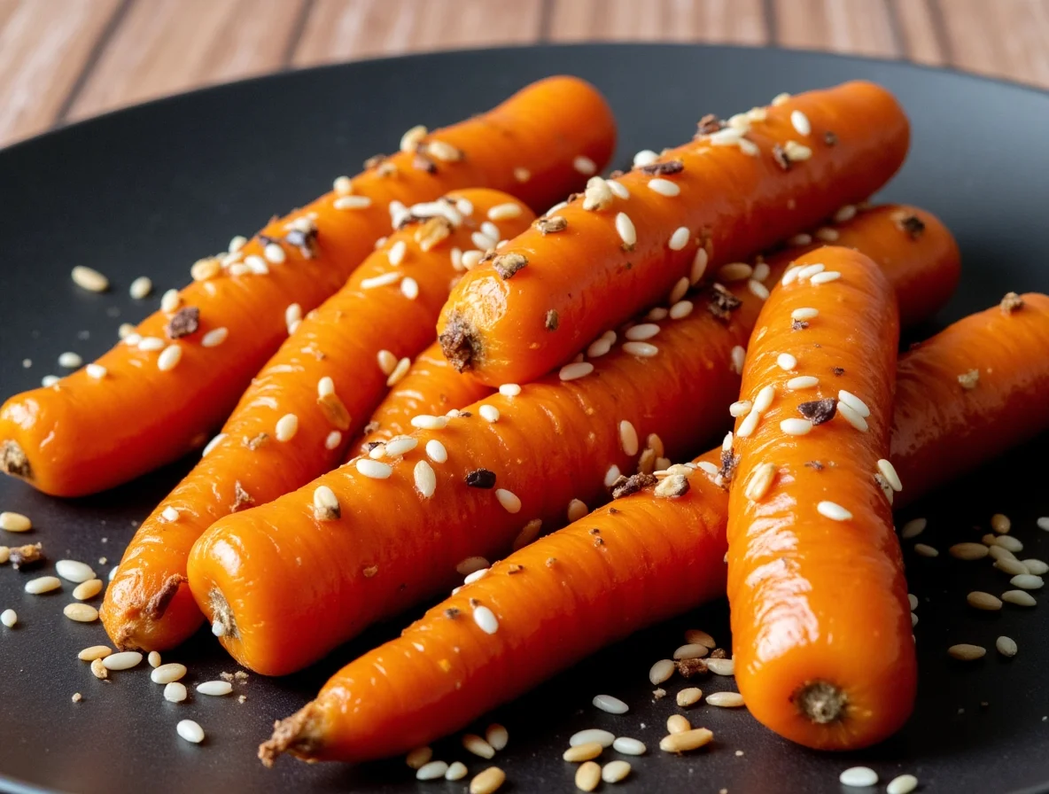 Miso-geglaceerde wortels