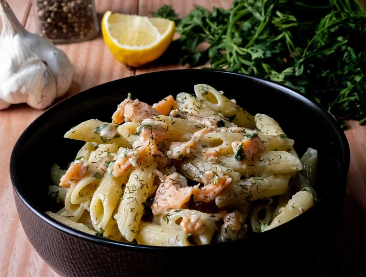 Pâtes au saumon