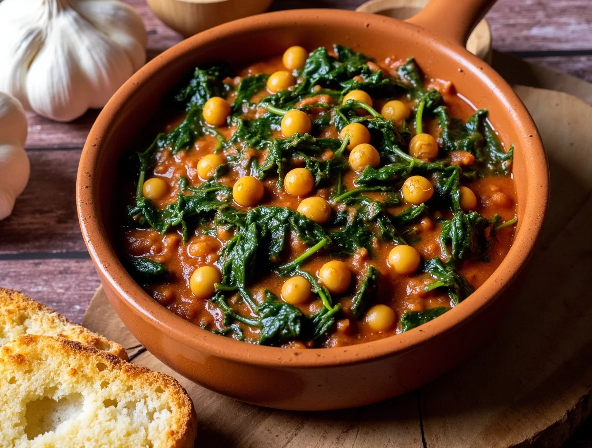 Spanish Chickpeas with Spinach | FoodCraft